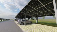Commercial AL6005 Common Carport Solar PV Mounting System
