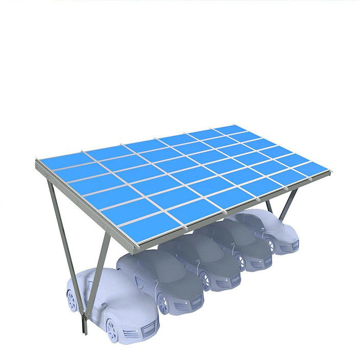Single Multi Easy Installation Solar Carport Shade Canopies Structure BIPV  Carport