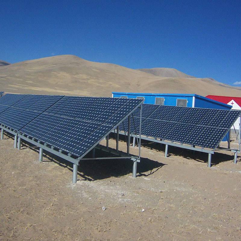 سیستم براکت پایه خورشیدی زمینی گالوانیزه گرم ارزان با بیش از 15 درصد توان خروجی