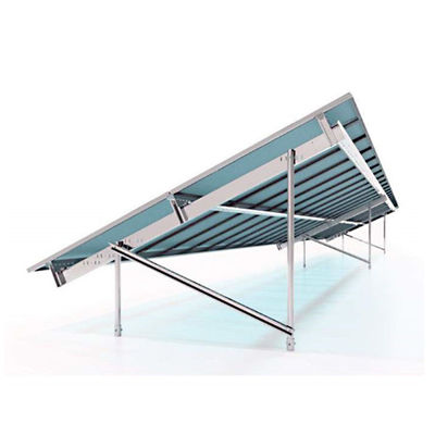 100KW Solar Power Mounting Systems Hot Dip Galvanized Steel Ground Plant Pile