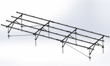 قیمت خوب سیستم های نصب و راه اندازی زمین پنل های خورشیدی براکت فتوولتائیک 1.4KN / m2 بار حداکثر بارندگی آنلاین