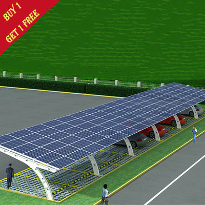 قیمت خوب سیستم های خورشیدی Carport 60kw برای پارکینگ بندر اتومبیل پنل بدون قاب PV Ground Mounting Solar Car Shed Shed آنلاین