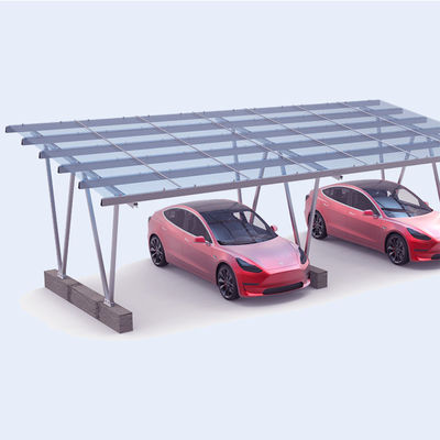 قیمت خوب سیستم های خورشیدی مسکونی Carport سیستم های خورشیدی آلیاژ آلومینیوم سیستم پشتیبانی پانل 130 مایل در ساعت بار باد اندازه سفارشی پارکینگ اتومبیل آنلاین