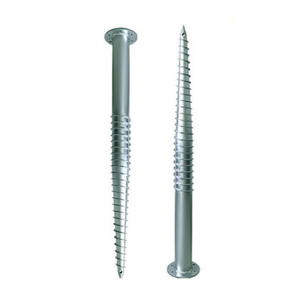 قیمت خوب شمع پیچ پیچ فلزی داغ فولادی لنگر مارپیچی طول مارپیچ 1000 ~ 3500 میلی متر ضد خوردگی برای سیستم های نصب خورشیدی آنلاین