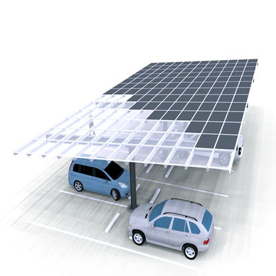 قیمت خوب روشن / خاموش شبکه آلومینیوم آنودایز شده 2.5 متر کمترین ارتفاع PV سازه های اتومبیل خورشیدی مسکونی آنلاین