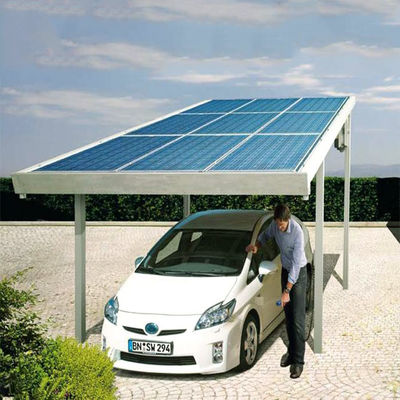 قیمت خوب 10 کیلووات 30 کیلو وات HDG سیستم های خورشیدی Carport با مقاومت بالا ساختار فولادی آنلاین