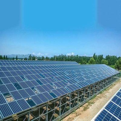 قیمت خوب سازه نصب شده PV گلخانه محافظت در برابر زنگ بار باد 60 متر بر ثانیه آنلاین