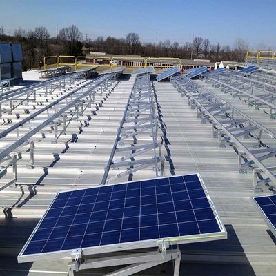 قیمت خوب سیستم های نصب PV خورشیدی سقف تخت HDG 6063 T5 آنلاین