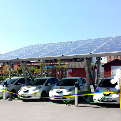 قیمت خوب ماژول Pv Carport سیستم نصب خورشیدی زمین نصب شده برای پارکینگ خودرو سازه خورشیدی آنلاین