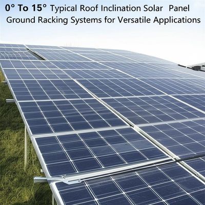 قیمت خوب 0° To 15° Typical Roof Inclination Solar Panel Ground Racking Systems for Versatile Applications آنلاین