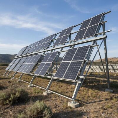 قیمت خوب سیستم‌های نصب زمینی پنل خورشیدی با جهت‌گیری ماژول افقی یا عمودی، با فاصله از زمین تا ۱.۲ متر و ارتفاع از ۸ تا ۱۵ فوت معمول آنلاین