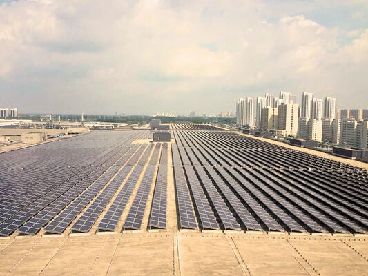 کیفیت 25 سال طول عمر فتوولتائیک نصب روی سقف طراحی شده برای کاربرد سقف چارچوب پشتیبانی ماژول خورشیدی کارخانه