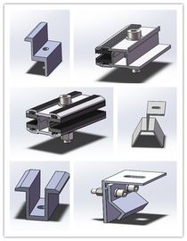 قیمت خوب فایبرگلاس بدون فایبرگلاس پنل خورشیدی مارپیچ نیمه انعطاف پذیر Brackets Surface Anodized آنلاین
