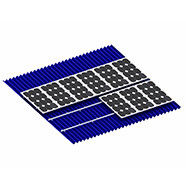 قیمت خوب سقف کاذب فلزی کوره سیستم نصب و راه اندازی سیستم خورشیدی سقف ایستاده آلومینیوم لایساگت Trapezoidal آنلاین