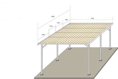 قیمت خوب پناهگاه گاراژ پناهگاه های خورشیدی Carport، قفسه های گالوانیزه آنودایز پارکینگ خورشیدی آنلاین