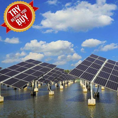 قیمت خوب براکت های نصب شده محافظت در برابر زنگ ، سیستم نصب زمینی پانل خورشیدی مکمل چراغ ماهیگیری برای مزرعه ماهی آنلاین