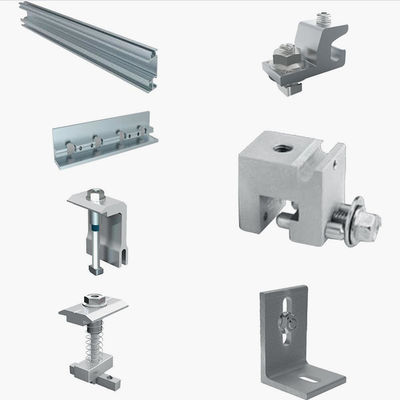 لوازم جانبی نصب خورشیدی روی سقف و روی زمین قاب قوی صفحه مقاومت OEM برای سلول های خورشیدی PV