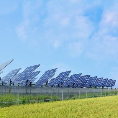 ریل های آلومینیومی مقاوم در برابر خوردگی بلوک های سیمانی سیستم های نصب سقف صفحه خورشیدی