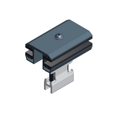 قیمت خوب گیره های صفحه خورشیدی سقف فلزی آلومینیوم 6063-T5 35/40/45/50 میلی متر برای سازه های نصب شده ماژول PV بدون قاب آنلاین