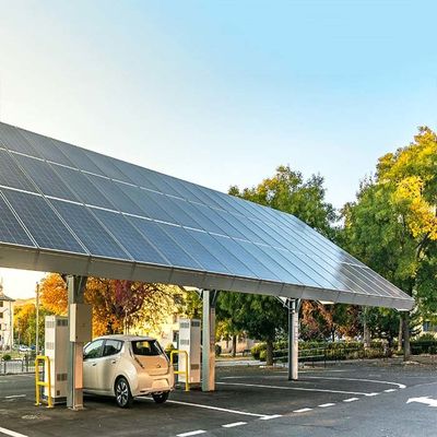 قیمت خوب 10KW 30KW منظره Carport سیستم های خورشیدی 42m / s حداکثر سرعت باد آنلاین