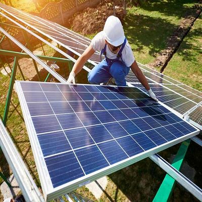 قیمت خوب ساختار خورشیدی آنودایز شده Q235 فولاد زمینی آنلاین