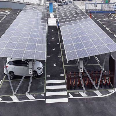قیمت خوب سیستم های خورشیدی قاب فولادی ضد خوردگی سبک Carport آنلاین