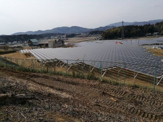 گالوانیزه Q235B Q345B سیستم نصب روی زمین خورشیدی ساختار خورشیدی براکت خورشیدی زمینی